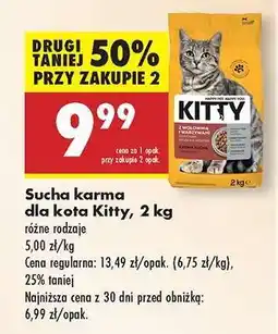 Biedronka Sucha karma dla kota Kitty, 2 kg oferta