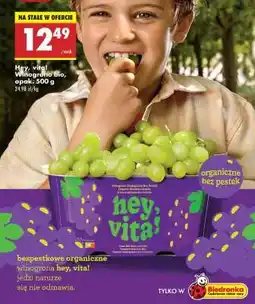 Biedronka Hey, vita! Winogrono bio, opak. 500 g oferta