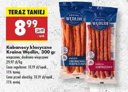 Biedronka Kabanosy klasyczne Kraina Wędlin, 300 g oferta