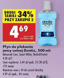 Biedronka Płyn do płukania jamy ustnej Dentix, 500 ml oferta