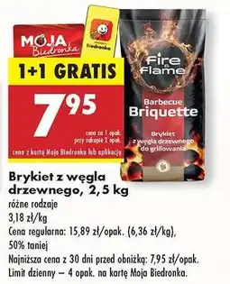 Biedronka Brykiet z węgla drzewnego, 2,5 kg oferta