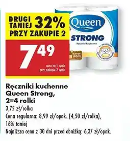 Biedronka Ręczniki kuchenne Queen Strong , 2-4 rolki oferta