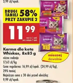 Biedronka Whiskas, 8x85 g oferta