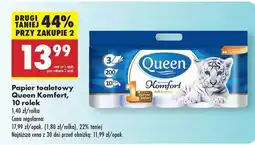 Biedronka Papier toaletowy Queen Komfort 10 rolek oferta