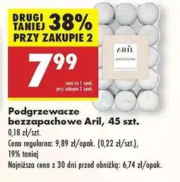 Biedronka Podgrzewacze bezzapachowe Aril , 45 szt oferta