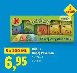 Lidl Kubuś Napój Pokémon oferta
