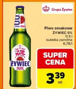 Carrefour Piwo smakowe żywiec 0% oferta