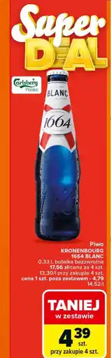 Carrefour Piwo kronenbourg 1664 blanc oferta
