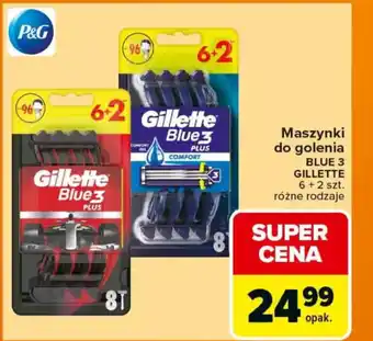 Carrefour Maszynki do golenia blue 3 gillette oferta