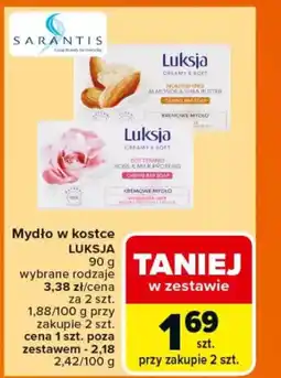 Carrefour Mydło w kostce luksja oferta