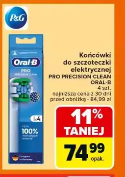 Carrefour Końcówki do szczoteczki elektrycznej pro precision clean oral-b oferta