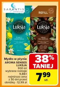 Carrefour Mydło w płynie aroma senses luksja oferta