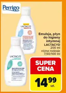 Carrefour Emulsja, płyn do higieny intymnej lactacyd oferta