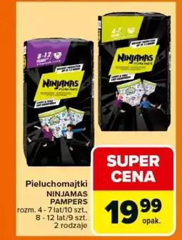 Carrefour Pieluchomajtki ninjamas pampers oferta