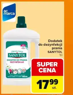 Carrefour Dodatek do dezynfekcji prania sanytol oferta