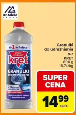 Carrefour Granulki do udrażniania rur kret oferta