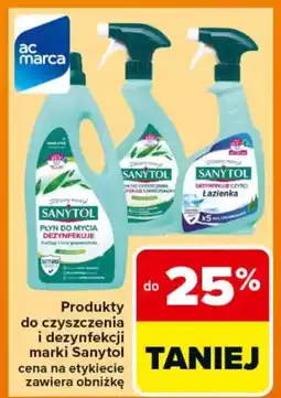 Carrefour Produkty do czyszczenia i dezynfekcji marki sanytol oferta