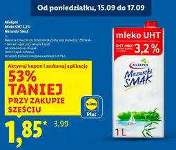 Lidl Mleko 3.2% Mazurski Smak oferta