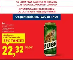 Lidl Piwo Żubr 1768 oferta