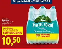 Lidl Woda delikatnie musująca Żywiec Zdrój oferta
