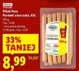 Lidl Parówki z kurczaka Pikok Pure oferta