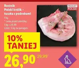 Lidl Królik tusza bez antybiotyków Rzeźnik Codzienna Dostawa oferta