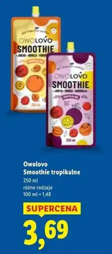 Lidl Smoothie jabłko-jagoda-burak Owolovo oferta