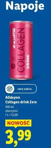 Lidl Napój collagen cherrytini Alldeynn oferta