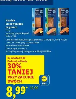 Lidl Łosoś atlantycki wędzony z koprem Nautica Schwartz oferta