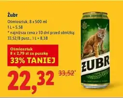 Lidl Piwo Żubr 1768 oferta