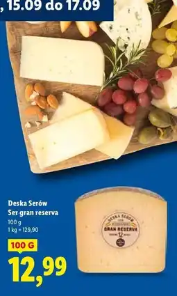 Lidl Ser gouda grand cru Deska Serów Lidla oferta