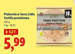 Lidl Tortilla pszenna proteinowa Piekarnia W Sercu Lidla oferta