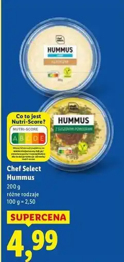 Lidl Hummus naturalny Chef Select oferta
