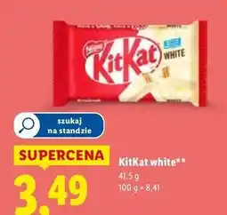 Lidl Baton white Kitkat 4 Paluszki oferta