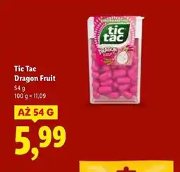 Lidl Cukierki dragon fruit Tic Tac oferta