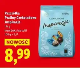 Lidl Cukierki czekoladowe inspiracje orzechowe Pszczółka oferta