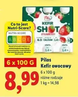 Lidl Kefir shot truskawkowy Pilos oferta