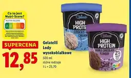 Lidl Lody cookies & cream Gelatelli High Protein oferta