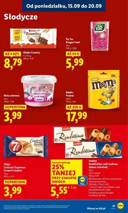 Lidl Croissant z kremem o smaku waniliowym mlekiem i kawałkami ciastek 7 Days Cream & Cookies oferta
