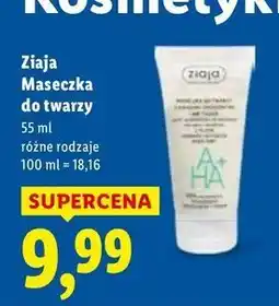 Lidl Maseczka do twarzy z kwasami owocowymi Ziaja oferta