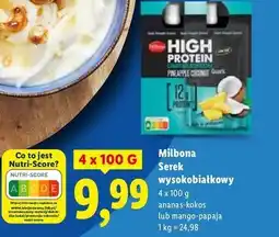 Lidl Serek mango papaja Milbona oferta