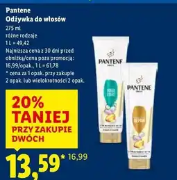 Lidl Balsam do włosów Pantene Pro-V Aqua Light oferta