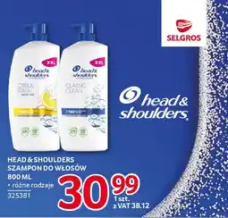 Selgros Head & shoulders szampon do włosów oferta