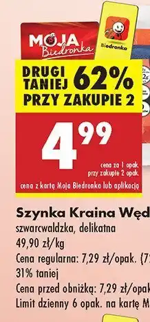 Biedronka Szynka Szwarcwaldzka Kraina Wędlin oferta