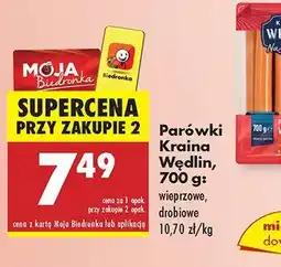 Biedronka Parówki wieprzowe Kraina Wędlin oferta