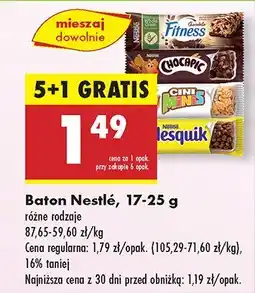 Biedronka Baton Nestlé, różne rodzaje 5+1 GRATIS oferta