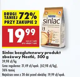 Biedronka Kaszka Sinlac - bezglutenowy produkt zbożowy Nestle oferta