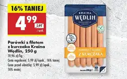 Biedronka Parówki z filetem z kurczaka Kraina Wędlin oferta
