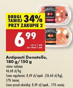 Biedronka Antipasti Donatello, różne rodzaje oferta