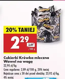 Biedronka Cukierki Krówka mleczna Wawel, na wagę oferta